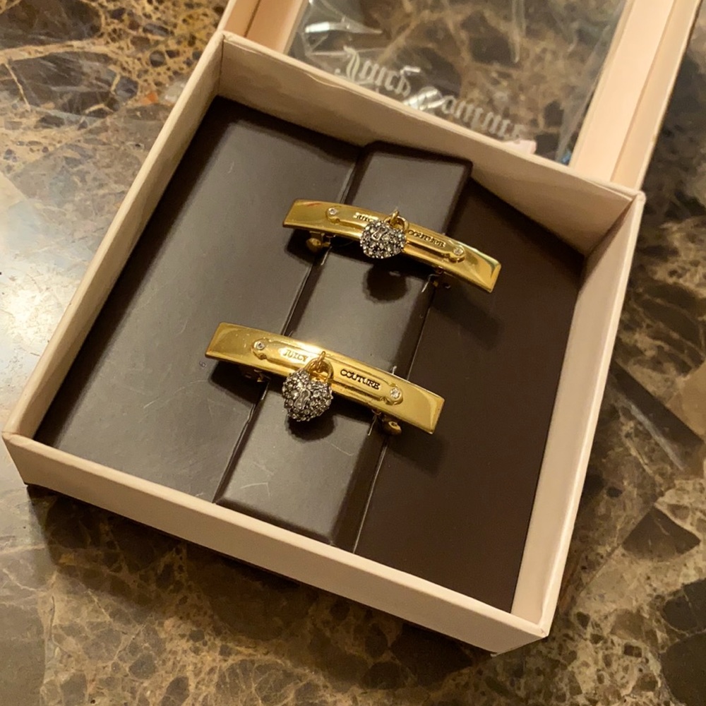 Juicy Couture Gold Hair Clips